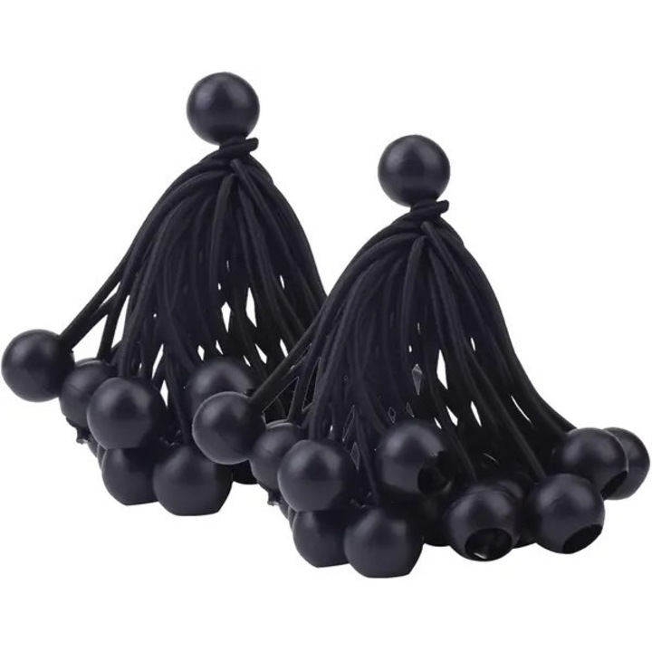 Bungee gumikötél 15cm, labda, vízálló, sátrakhoz, ponyvákhoz, kempingezéshez