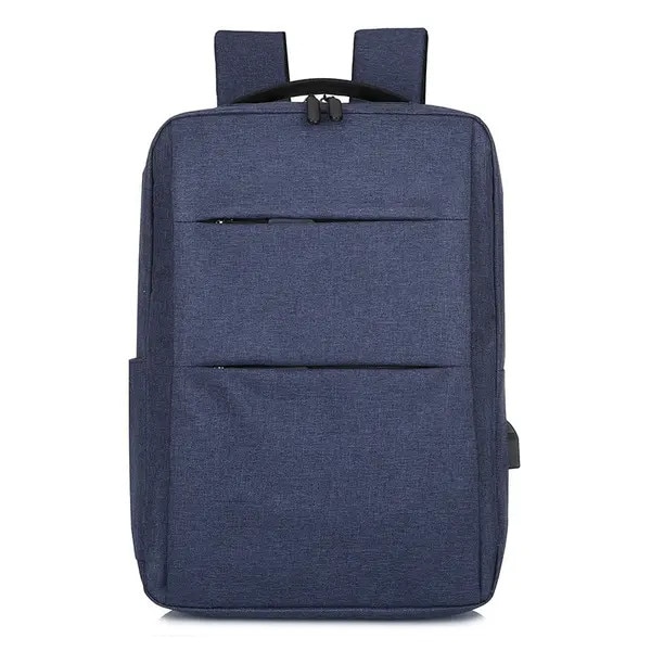 Rucsac unisex pentru laptop din poliester, rezistent la apa, compartiment 15–16 inch, bleumarin, 29 x 41 x 12 cm