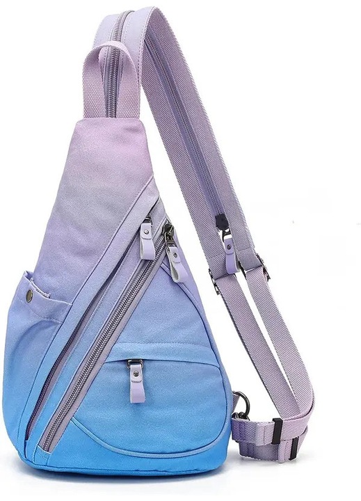 Vászon crossbody kistáska, uniszex, hétköznapi, fekete