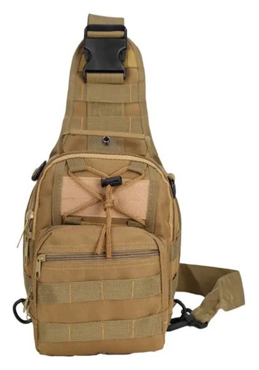 Férfi Oxford mellkastáska, hétköznapi, khaki