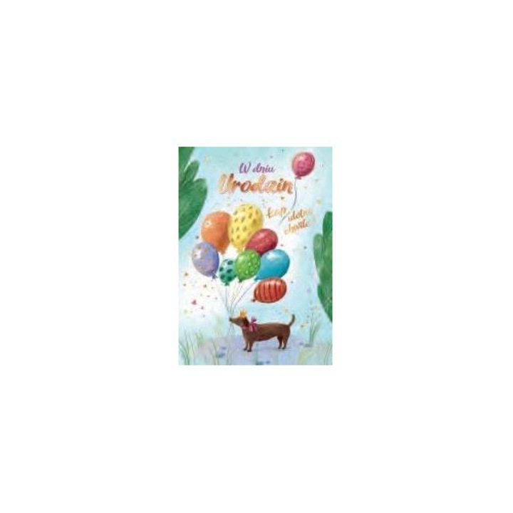 Felicitare AbCard Urodziny cu plic si urari interior