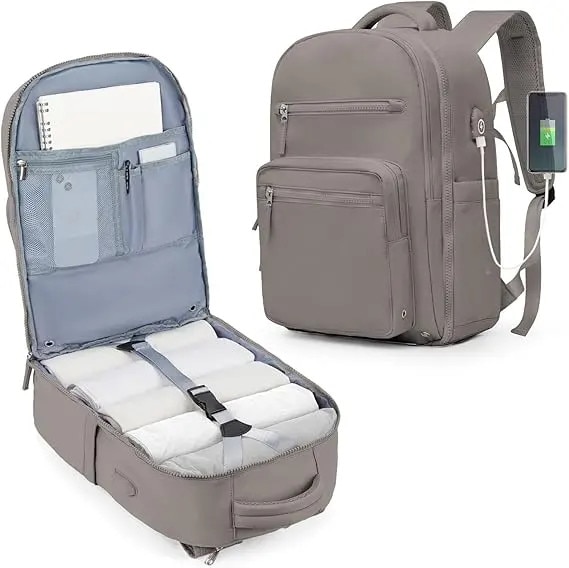 Rucsac laptop 14 inch, USB, impermeabil, 31x16x43cm, unisex