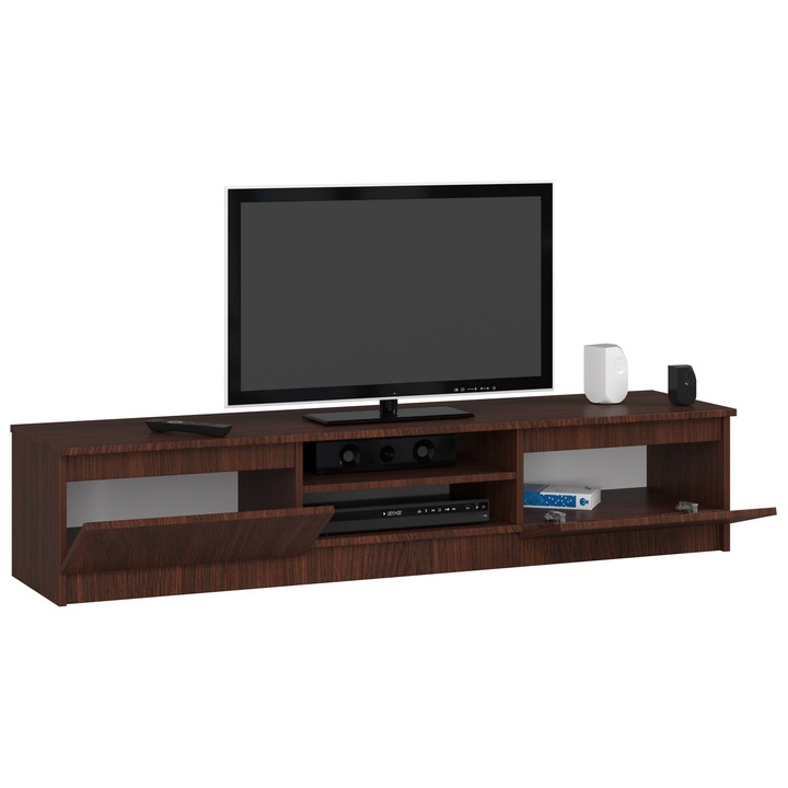 Akord K160 CLP TV szekrény, modern, wenge, 160x45x40cm