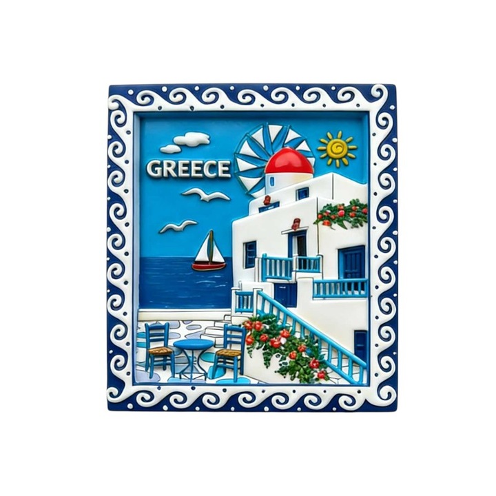 Set 12 magneti decorativi Tradesor, poliester, multicolor, 5x7cm