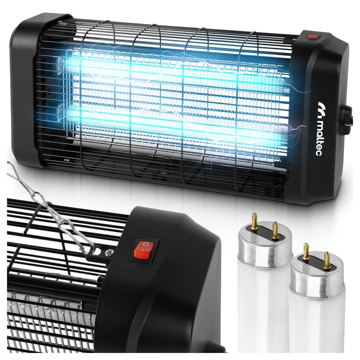 Lampa insecticida MalTec MasterKiller 20W 3800V alb 46x21x12cm