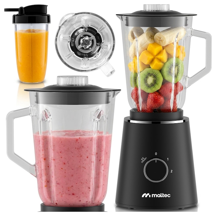Blender manual PitcherMix, usor de utilizat, pentru limonada, creme, ayran, sosuri, recipient 2,4 l, mov, Doty®️