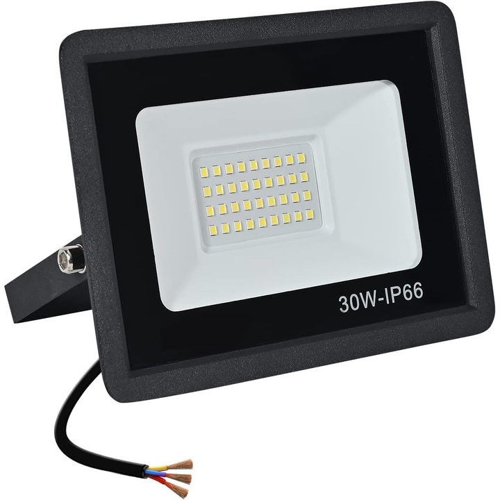 LED kültéri reflektor 30W, vízálló, 6000K, alumínium, 20x15x10cm