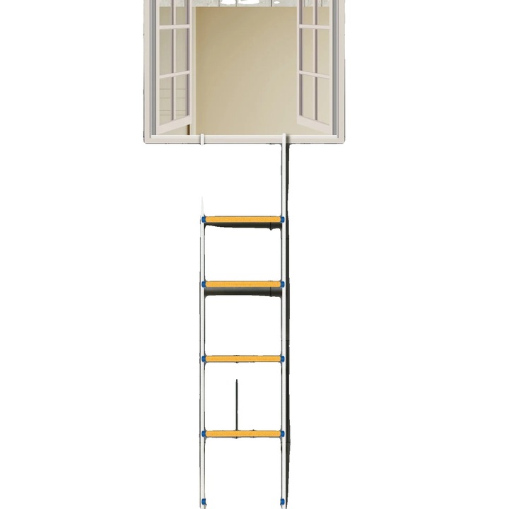 Scara franghie 12m rezistenta, suport 200kg, multicolor