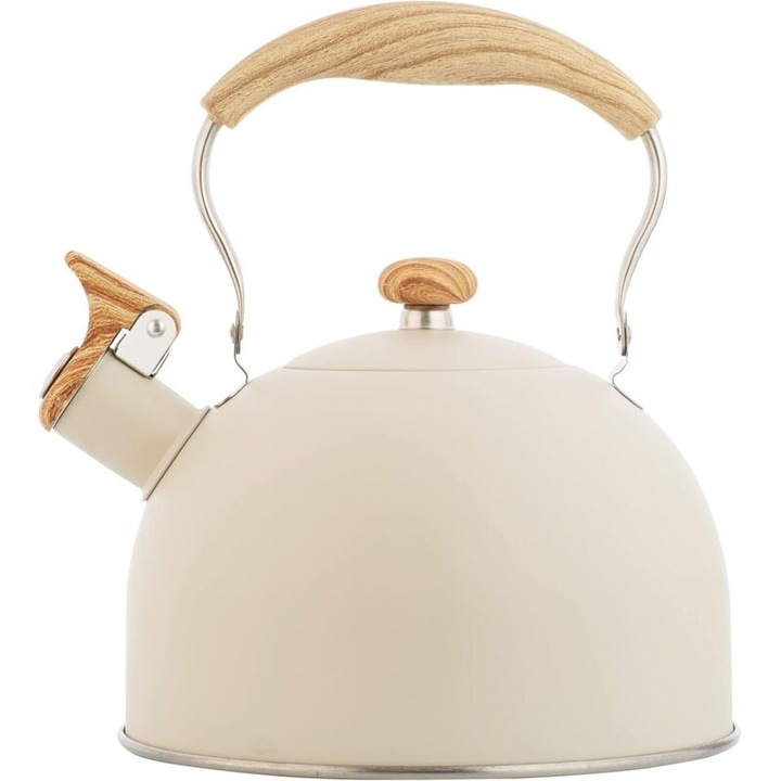 Vízforraló 2.5L rozsdamentes acél ergonomikus bézs