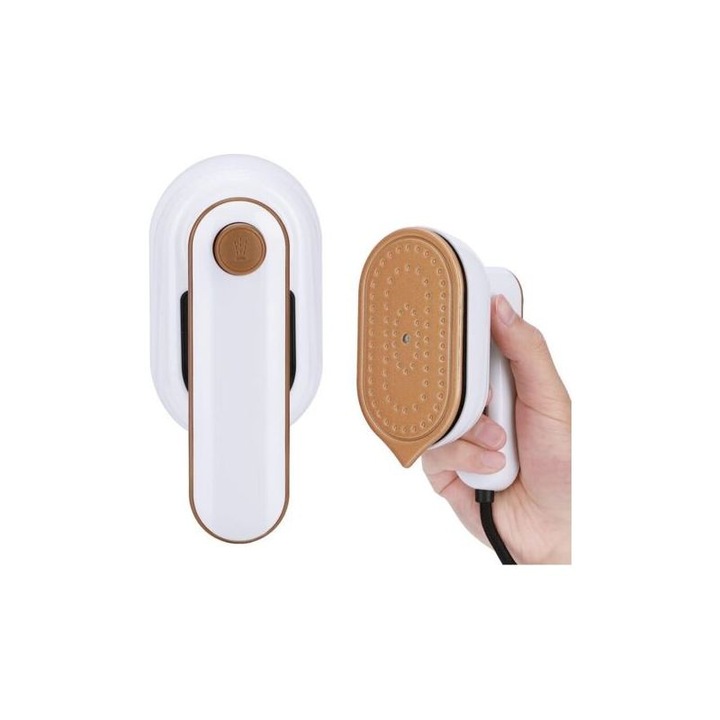 Fier de calcat cu aburi 2-in-1, alb, 50ml, compact, 20s incalzire rapida