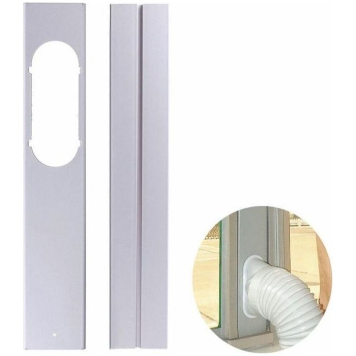 Állítható tömítőlemez 55-110cm hordozható légkondicionálóhoz, PVC, 2 darab