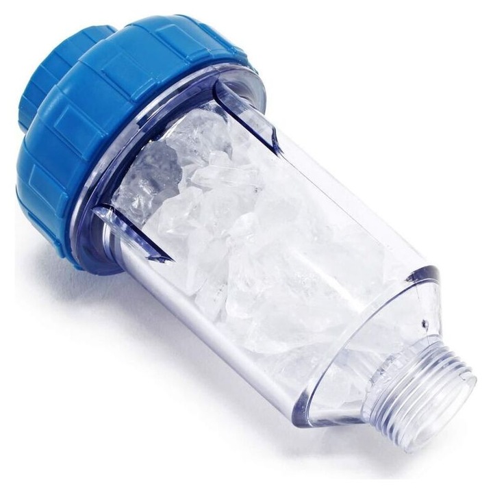 Filtru apa granule 140g pentru masini spalat vase si rufe 70x70x130mm alb