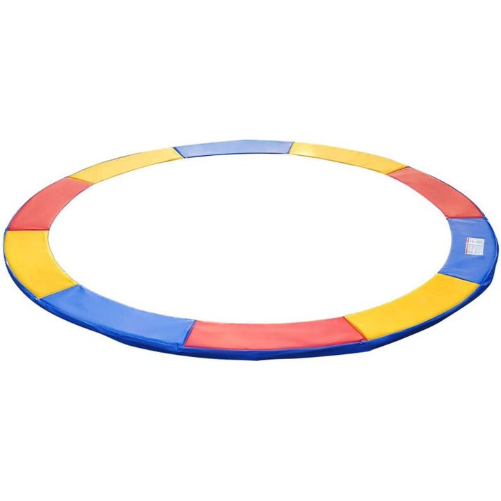 Saltea protectie trambulina 244cm, PVC densitate 500g/m, grosime 15mm, multicolor