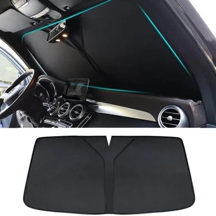 Parasolar auto pliabil izolare termica interior