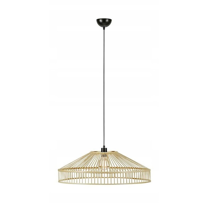 Lampa suspendata TAPA Pandantiv din bambus, E27, Natural, 70cm