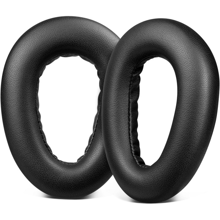 Perne de schimb pentru casti K0441-1203qh-2421, compatibile cu Sennheiser PXC480/PXC550/PXC550-II, MB660 UC/MB660 MC si EPOS Adapt 660, cu spuma pentru izolare fonica, negru, set 2 buc
