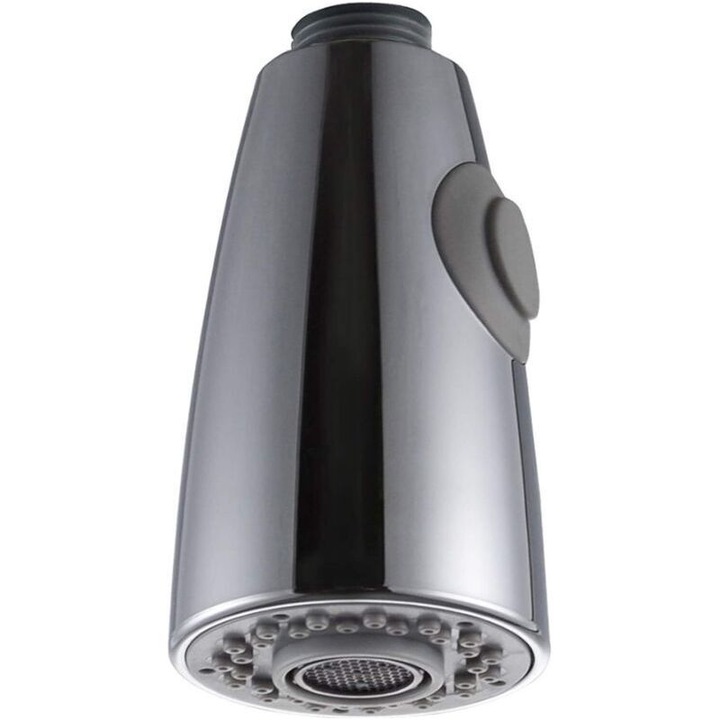 Cap de pulverizator pentru baterie bucatarie, 2 moduri, crom, G1/2 inch