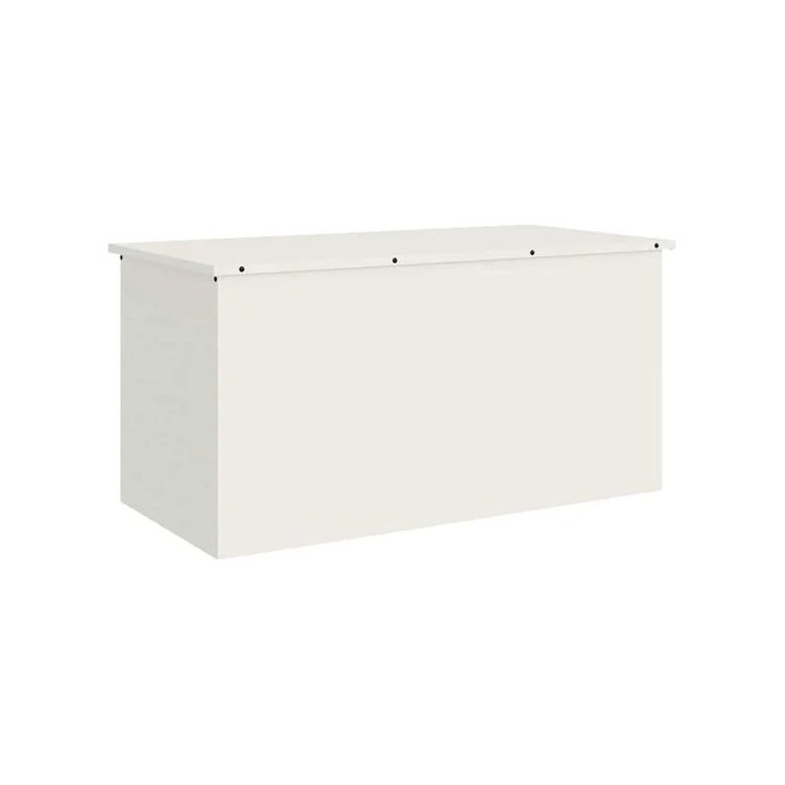 Lada depozitare outdoor, 100x50.5x50cm, otel, alb, cu deschidere cu arc gaz