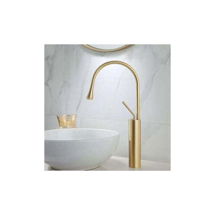 Baterie baie monocomanda aurie, metal durabil, 3/8"