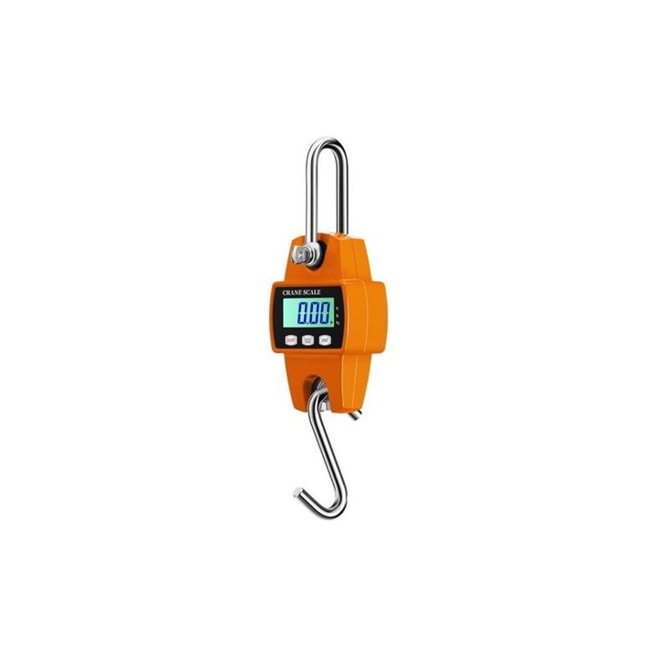 Cantar digital agatat, 300kg, inox, portabil, LCD, 2inch