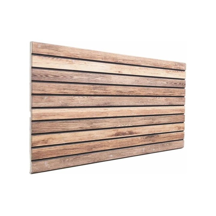 5 db OEM dekoratív falpanel készlet, EPS hab, világosbarna, 100x50x2.5cm