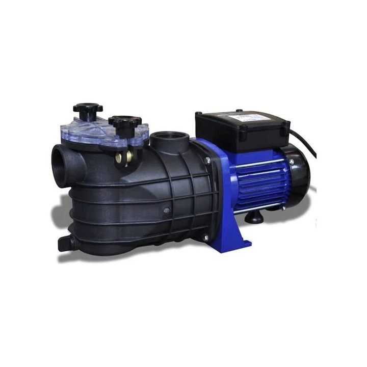 Електрическа водна помпа 500W, синя, 42x19x22см, вграден филтър