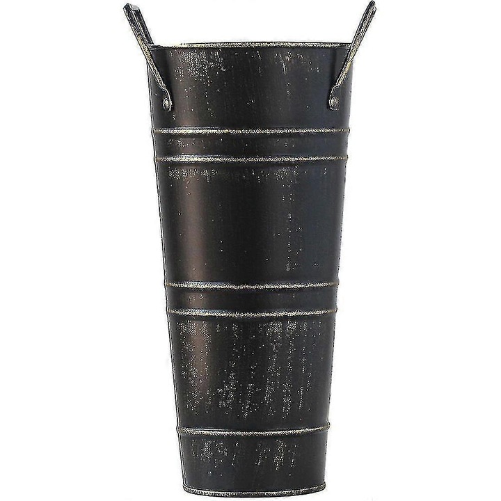 Стойка за чадъри от черно желязо 25.5x15x11см