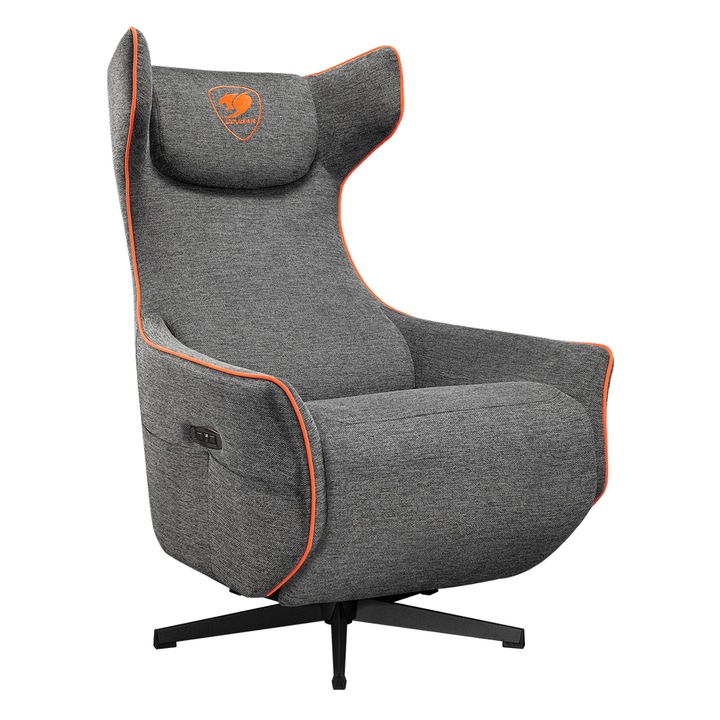 COUGAR Magus Gamer Szék, Ergonomikus Zero-Gravity, Max 150 kg Szürke/Narancssárga