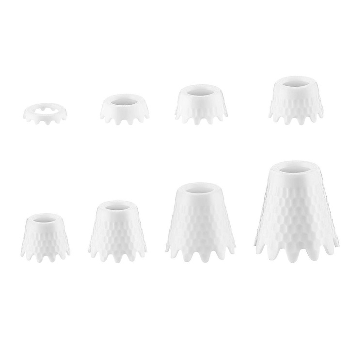 8 darabos tartós műanyag golf tee készlet 1-5cm többszínű