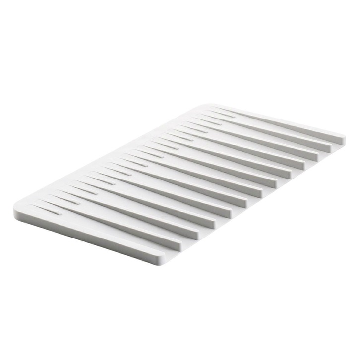 Covoras din silicon pentru uscare vase 37x21x1.1cm gri