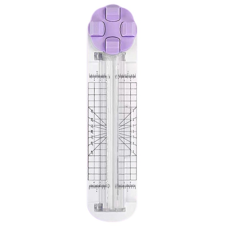 Ghilotina hartie 4 in 1, violet, 35.5x8.3cm
