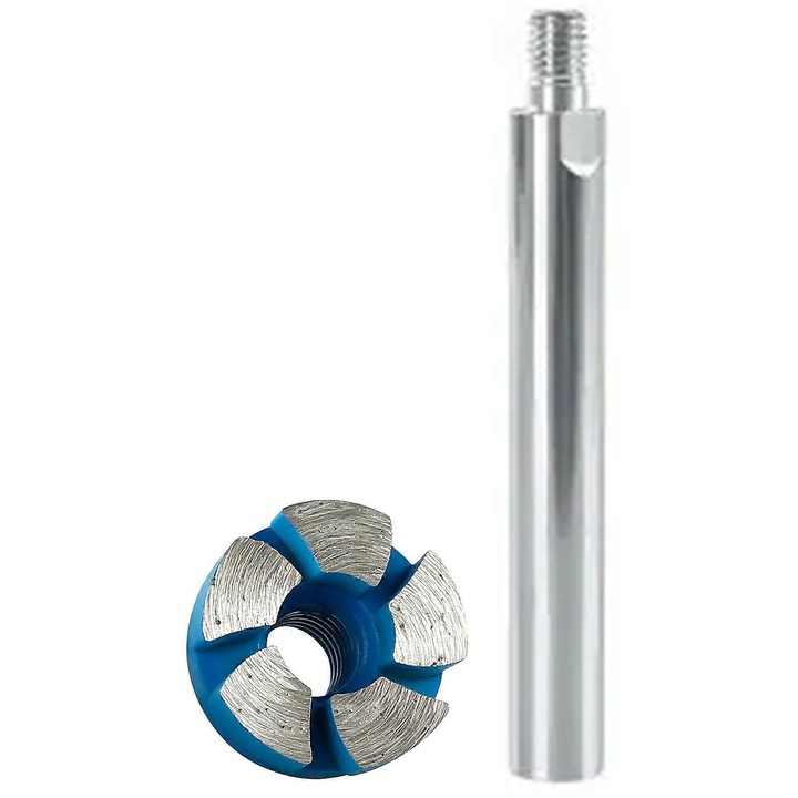 Disc diamantat pentru slefuit, 5 segmente, 4x14x2cm, multicolor, set