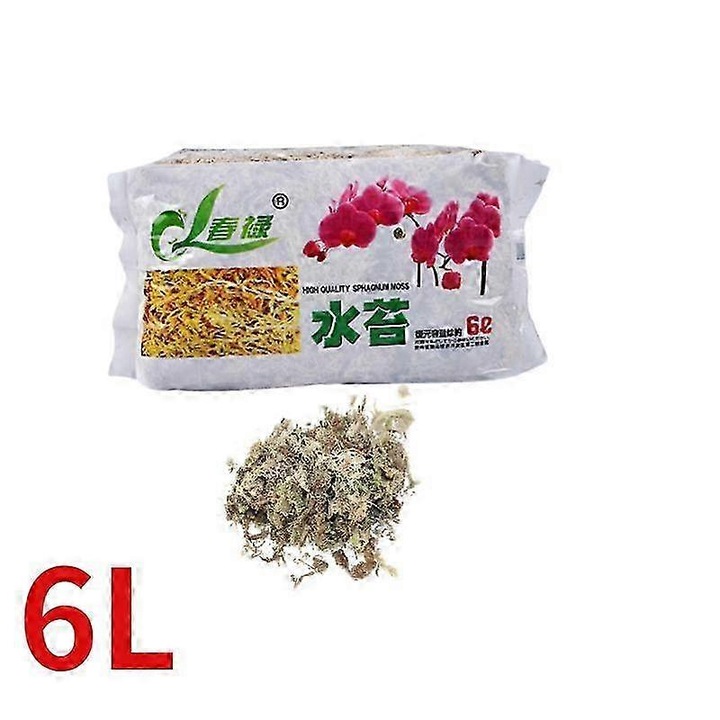 Muschi Sphagnum 12L sau 6L, organic, umidificator, 30x15x5cm sau 20x11x6cm