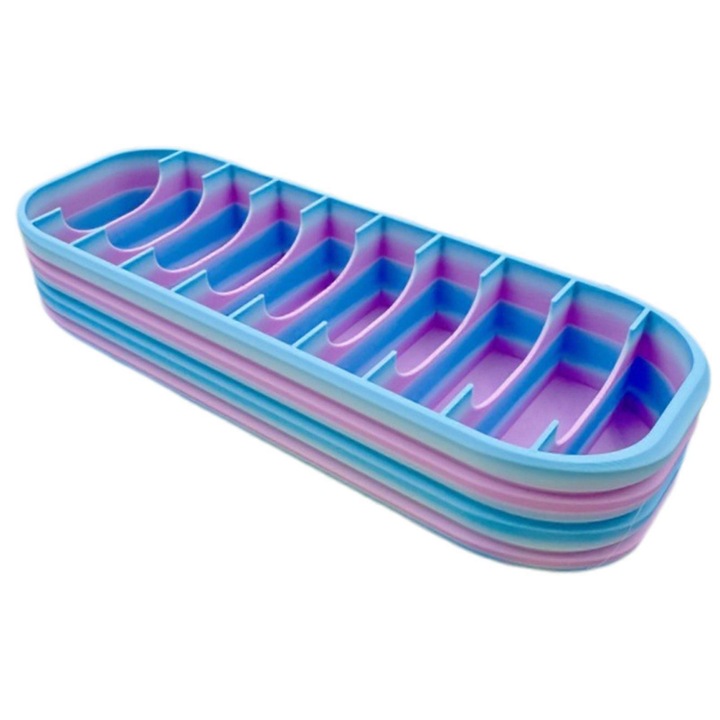 Cutie depozitare 10 compartimente pentru unelte arta diamant 20.5x7x5cm plastic