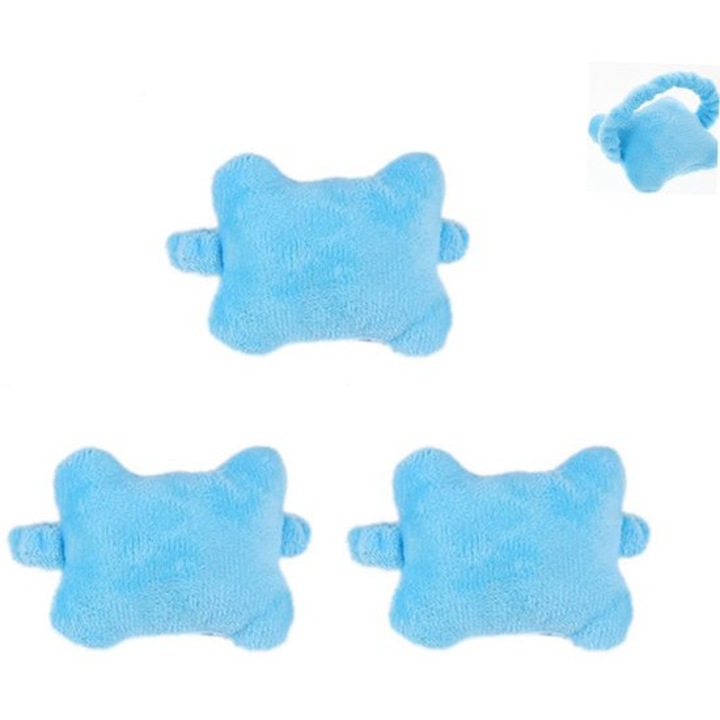 3 db csuklótámasz párna készlet, kék, 8x6x2cm, ergonomikus