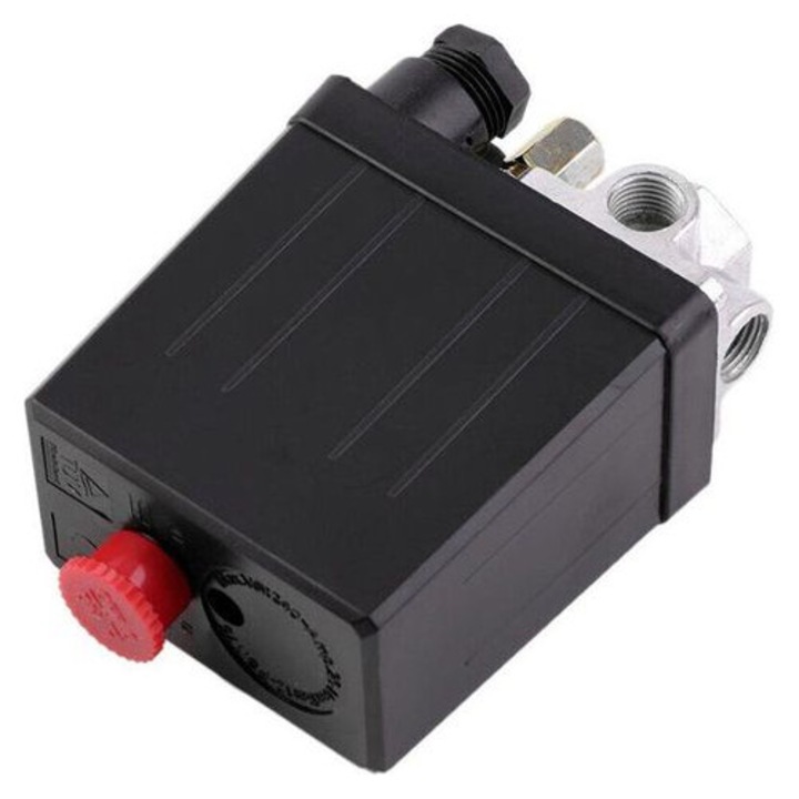 Comutator compresor aer mini, negru, 240V, 16A, 11mm