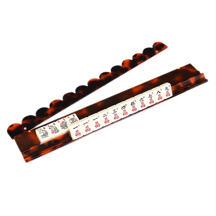Suport mahjong acrilic 20 inch, compact, portabil, transparent, 50.8x6.5x2cm