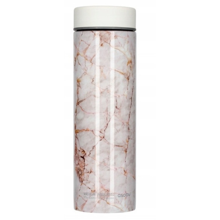 Butelie Termica Asobu Le Baton Marble 500ml - Design Elegant, Izolare Performanta