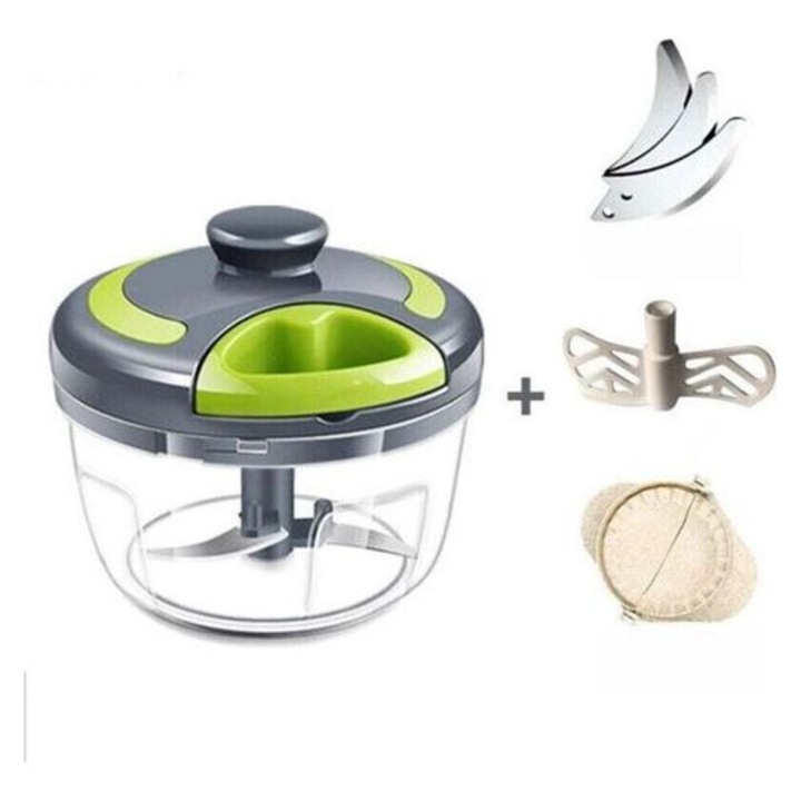Tocator manual, 500 ml, verde, 12.5x9 cm