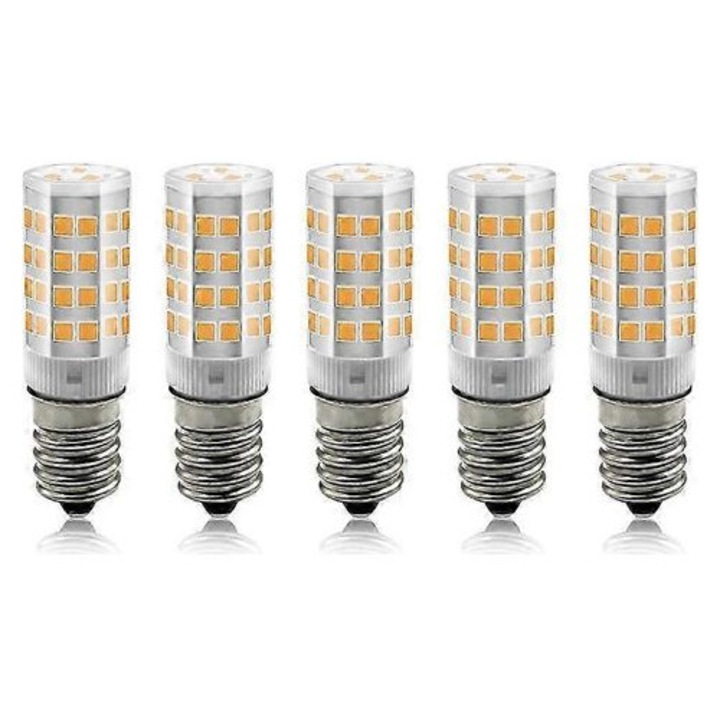 5 db E14 3W LED izzó készlet, meleg fehér, 3000K, 30x45mm