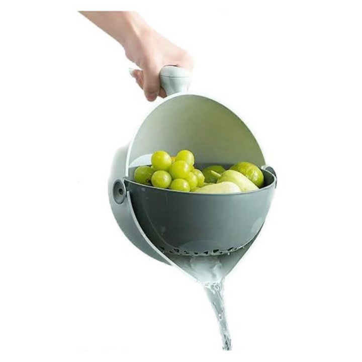 Többfunkciós szűrő 2 az 1-ben, műanyag, zöld, 2L