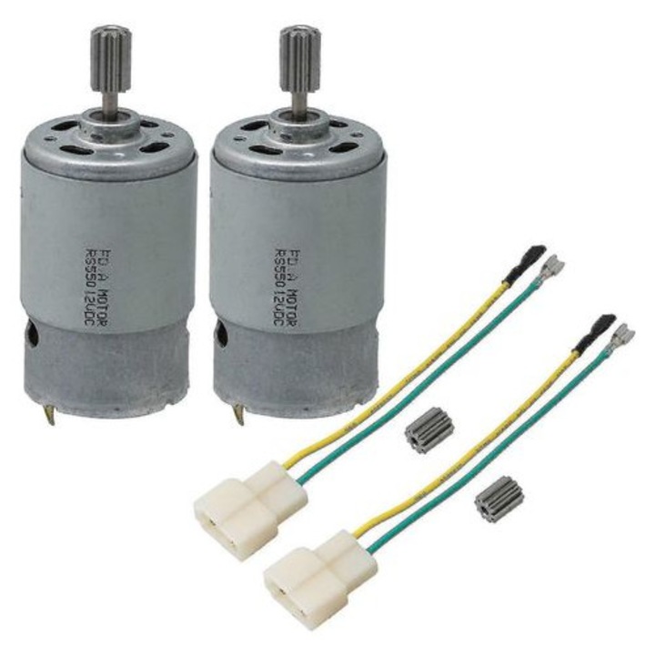Készlet motorok és fogaskerekek elektromos gyermekautókhoz, fém, 8.6x3.8cm, szett