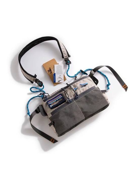 Patagonia crossbody táska, vízálló kültéri használatra, szürke