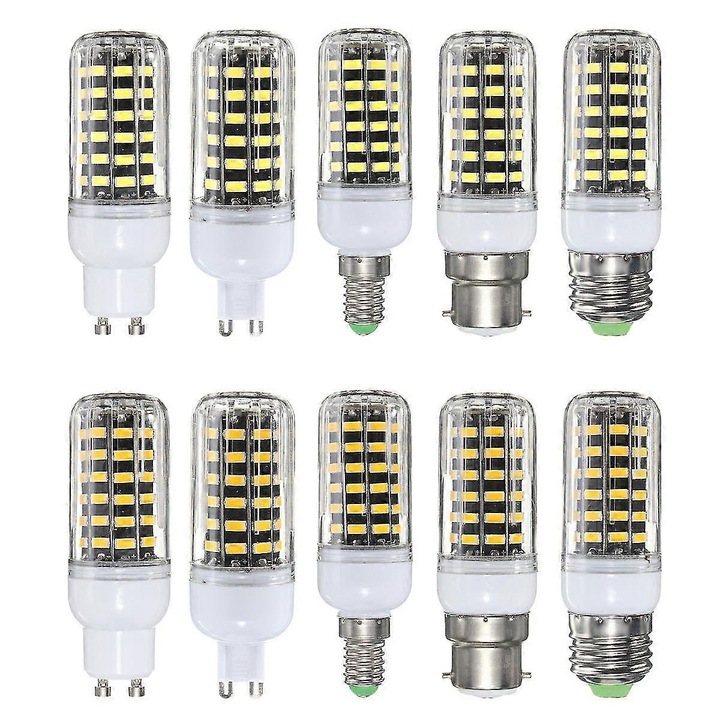 LED kukorica izzó 7W 1000LM meleg fehér hideg fehér AC110V 360°