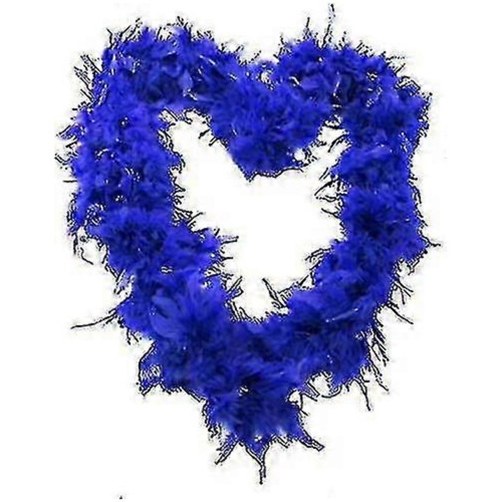 Beteala din pene, 2m, multicolor, pentru decor Craciun