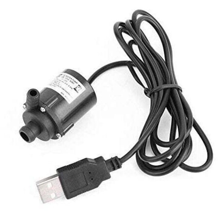 Mini merülő vízpumpa 12V 240l/h mikro kefe nélküli USB