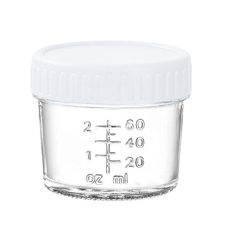 Szósz adagoló üveg, 60ml, légmentesen záródó, szódásüveg, fehér, 6x7cm