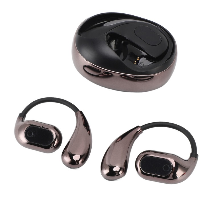 Vezeték nélküli fülhallgató AI fordítás 144 nyelven zajcsökkentéssel fekete Bluetooth 5.4