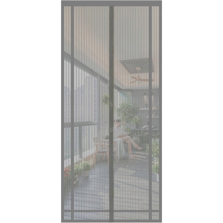 Магнитна мрежа за балконски врати Sekey 160x230cm, защита от насекоми, полиестер
