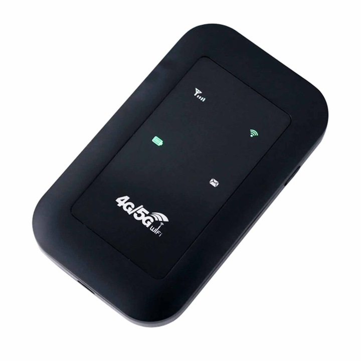 Hordozható vezeték nélküli router 2100mAh fekete 9.8x5.8x1.3cm